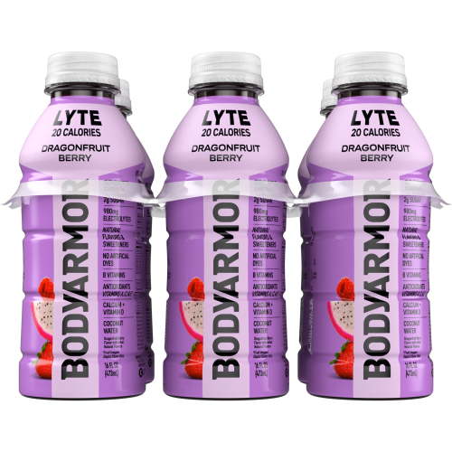 BODYARMOR Lyte Dragonfruit Berry Electrolyte Sports Drink, 16 fl oz, 6 Pack Bottles