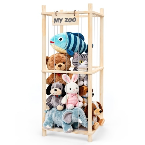 large capacity doll storage rack wooden storage rack easy - Temu