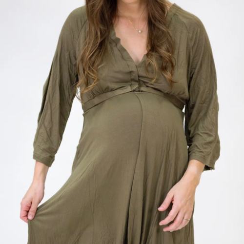 Amelia Labor & Postpartum Gown in Sage – Lila