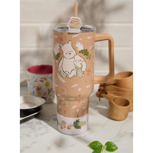 Disney Winnie the Pooh Classic Foliage Straw Tumbler with Handle and Boot - BoxLunch Exclusive
