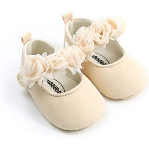 RVROVIC Baby Girl Moccasins Princess Sparkly Mary Jane Dresses Shoes Premium Lightweight Soft Sole Crib Shoes Toddler Shoes