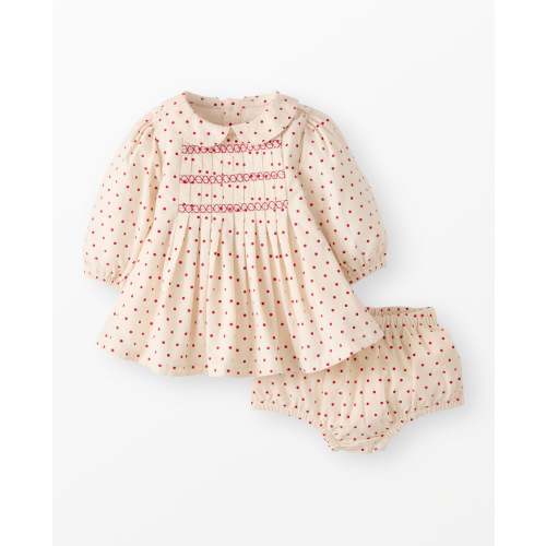 Baby Embroidered Corduroy Dress & Bloomers Set