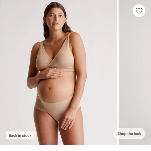 Seamless Crossover Nursing & Lounge Bra (2-pack) in Sand