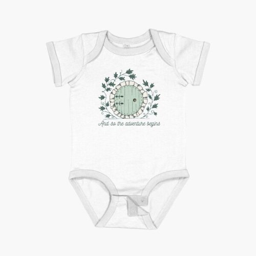 Baggins Door with Twigs Shirts New design 2021 Baby One-Piece