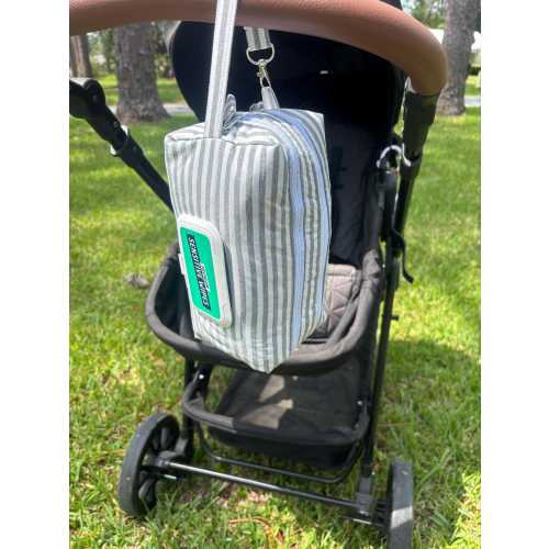 Double Zip Diaper and Wipe Pouch