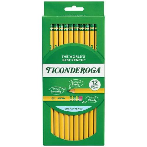 Ticonderoga 12ct Pencil Nonsharp Yellow