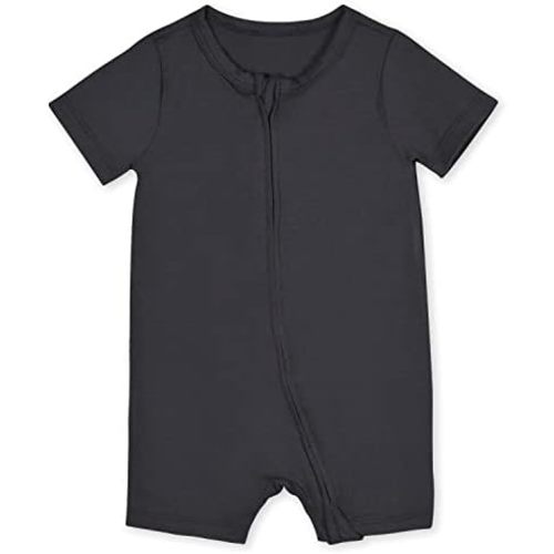 Gerber Baby Buttery-Soft Short Sleeve Romper with Viscose Made with Eucalyptus
