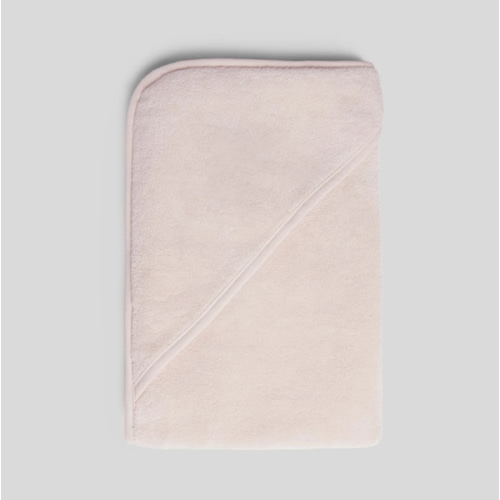 Organic Hooded Toddler Towel - pink