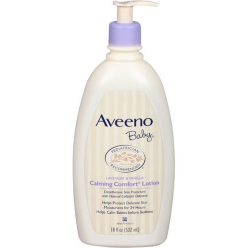 AVEENO Baby Calming Comfort Lotion, Lavender and Vanilla, 18 oz (Pack of 2) - AVEENO Baby Calming Comfort Lotion, Lavender and Vanilla, 18 oz (Pack of 2)
