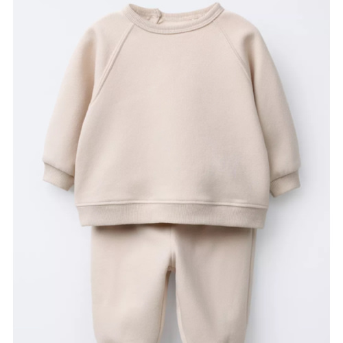 SWEATSHIRT AND JOGGER SET WITH BRUSHED INTERIOR - Light beige | ZARA United States