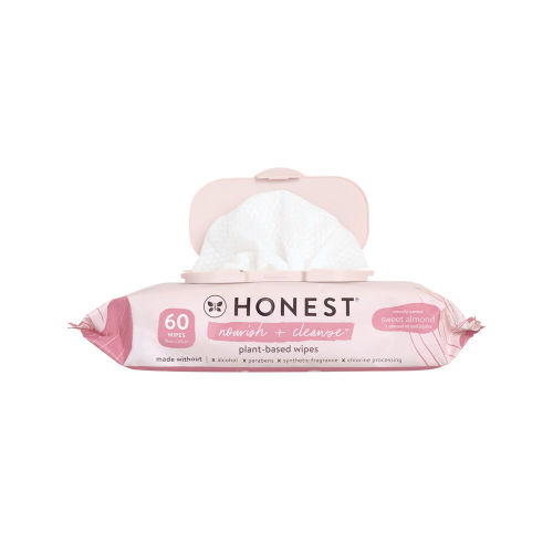 Scented Baby Cleansing Wipes, Nourish + Cleanse, 60 Count