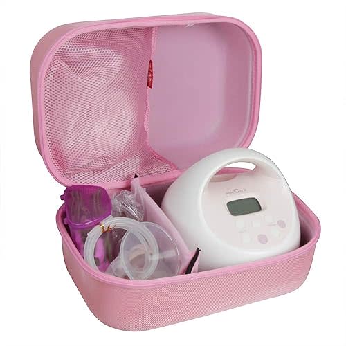 Hermitshell Hard Travel Case for Spectra S1 S2 Plus Electric Breast Milk Pump (Pink)