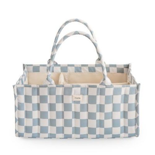 Diaper Caddy Blue Check One Size