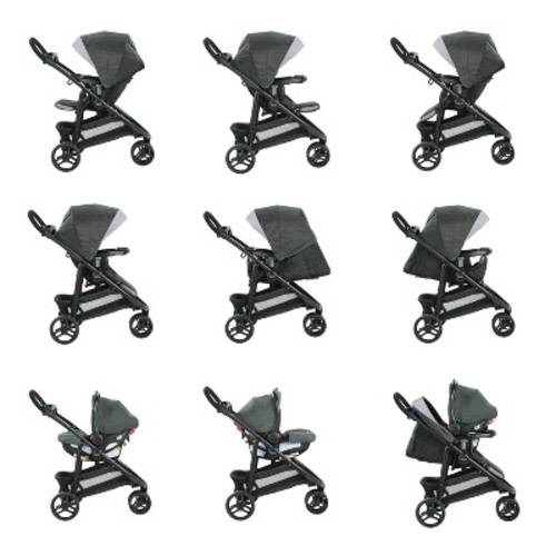 Graco Modes 3 Lite DLX Travel System with SnugRide Infant Car Seat
