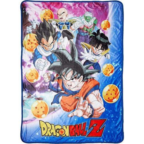 Dragon Ball Z GE-57756 Group Galaxy Polyester Throw Blanket, 46 x 60"
