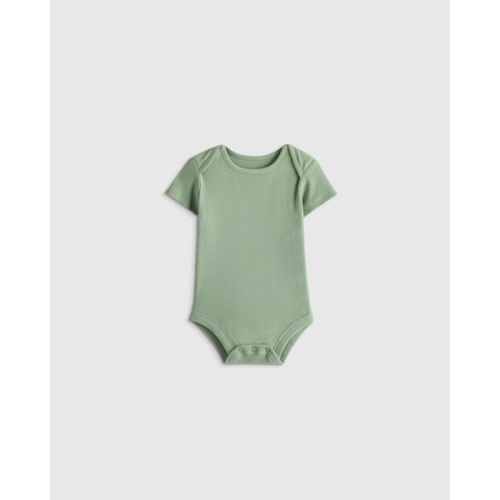 Softest Rib Short Sleeve Bodysuit in Sage Green