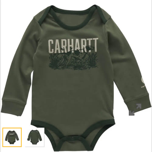 Boys' Long Sleeve Dog Bodysuit (Baby) | Sale Clothing & Gear | Carhartt