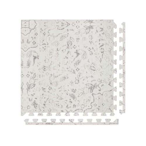 House of Noa Baby Play Mat  4x8 Latte Emile  Set of 8 Tiles  Cushioned EVA Foam Play Mat for Floor, Soft Interlocking Baby Crawling Mats for Hard Floors