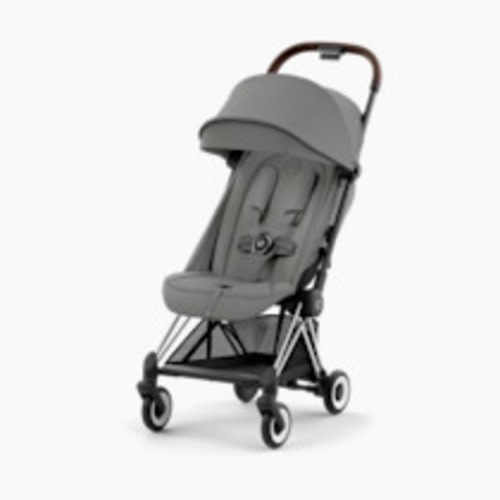 Cybex COYA Compact Lightweight Stroller - Chrome Dark Brown/Mirage Grey