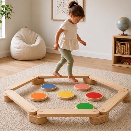 Avenlur Majesty Balance Beam for Kids, Toddler Stepping Stones Set