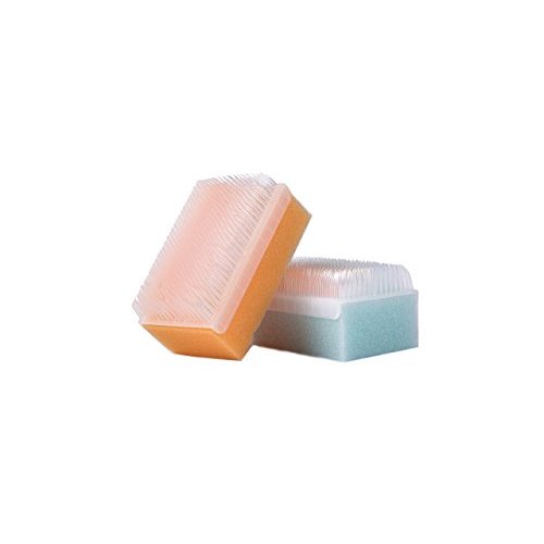 Scalp Scrubbie Cradle Cap Brush - 3-pk - Sterile and Safe - 2 in 1, Baby Brush and Sponge | for Cradle Cap Treatment and Baby Bath Time