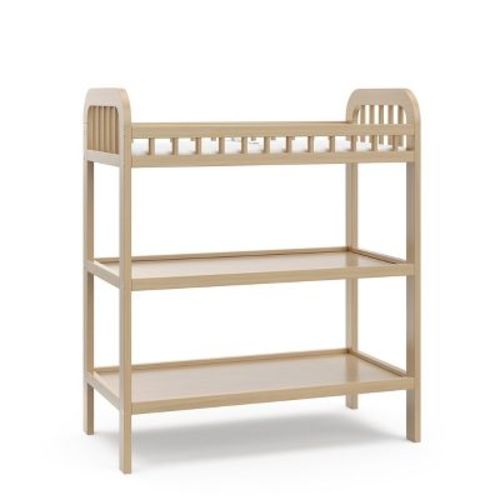 Storkcraft Pasadena Changing Table with Water-Resistant Changing Pad Driftwood