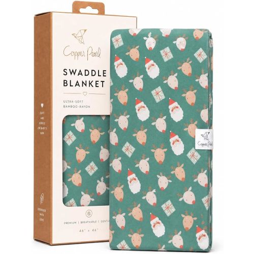 Copper Pearl Swaddle Blankets for Newborns | Soft Stretchy Receiving Blankets for Boys and Girls | Large 46 x 46 Inch Baby Blankets | Lightweight and Breathable Swaddles | Rufus