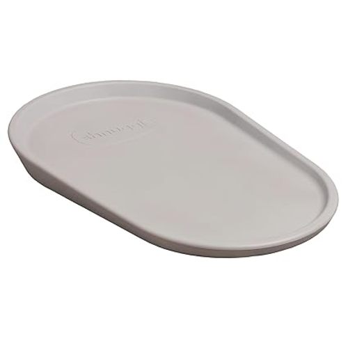 Shnuggle Squishy Changing Mat - Baby Changing Diaper Pad, Wipeable Easy-to-Clean Nappy Station, Warm-to-Touch Surface, Non-Slip Base, No Covers Needed - Taupe