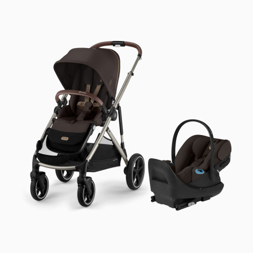 Cybex Gazelle S Stroller + Cloud G Pro Travel System - Chocolate Brown
