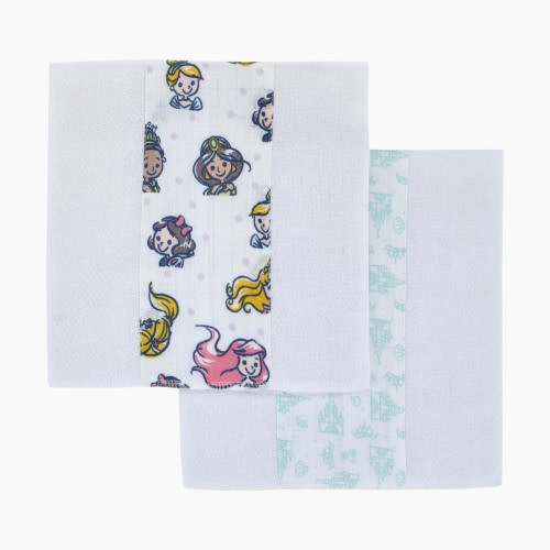 NoJo Baby 100% Cotton Muslin Burp Cloths (2 Pack) - Aqua