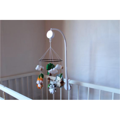 Felt Baby Mobile, Crib Animal Mobile, Woodland Mobile, Cot Mobile, Forest Nursery Decor, Forest Mobile, 66cm hanger, 35 tunes