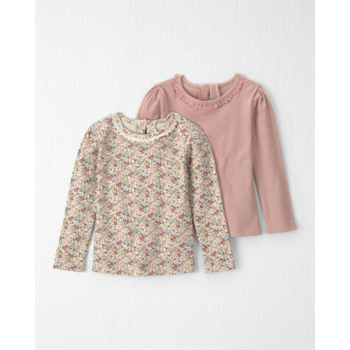 Toddler Girl 2-Pack Organic Cotton Slim Fit Tops - Little Planet | Carter's