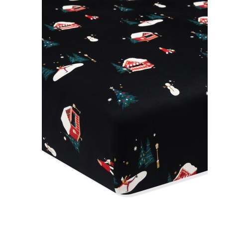 Crib Sheet in Winter Wonderland