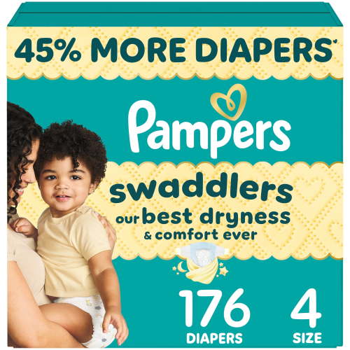 Pampers Swaddlers Diapers, Size 4 (15-34 lbs), Absorbent, Keeps Baby Dry and Comfortable, Skin Safe Disposable Baby Diaper - Walmart.ca