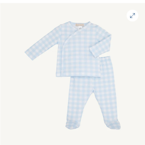 Cameron Cross-Front Set - Buckhead Blue Gingham