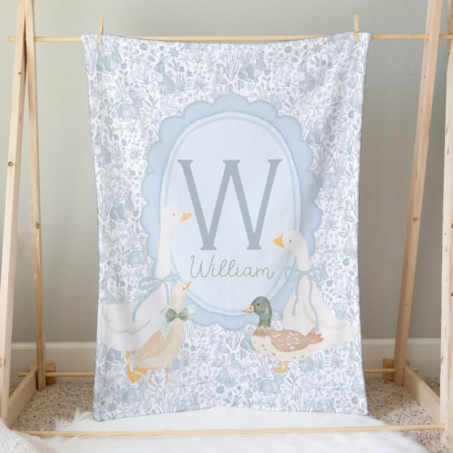 Minky Blanket | Garden Goose Toile