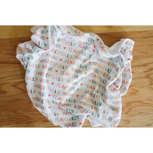 Fearfully and Wonderfully Made Blanket-Biblical Children's Blankets-Psalms 139:14 -Christian Baby/Kids Blanket