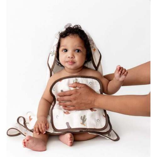 Western Hooded Towel Set - Bamboo Little | Maisonette