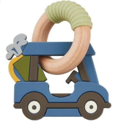 Mud Pie Golf Cart Silicone Teether – Baby Blossom Company