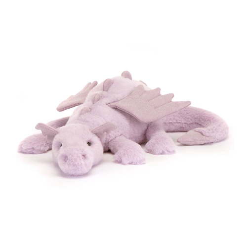Jellycat Lavender Dragon Stuffed Animal, Large 19.5 inches | Mythical Plush Toy | Classic Children's Gift