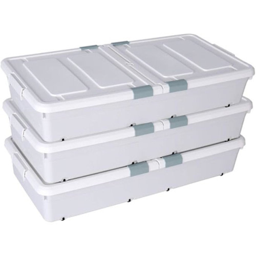 Large Rolling Under Bed Storage Bin With Wheels