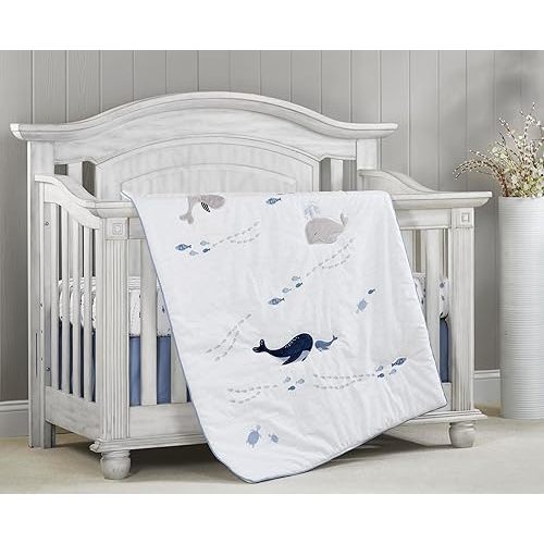 Oxford Baby Whale of a Time 3 Pc Baby Crib Nursery Bedding