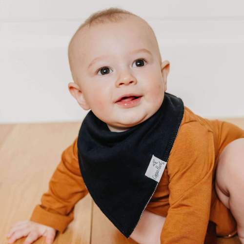 Baby Bandana Bibs - Black Basics