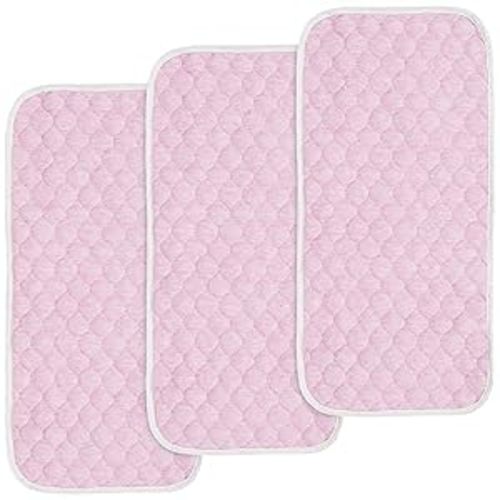 Amazon.com : BlueSnail Quilted Thicker Waterproof Changing Pad Liners, 3 Count(Pink) : Baby