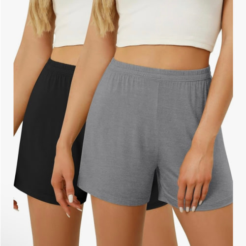 LOMON Women's Pajama Boxer Shorts 2026 Casual Summer Fall Comfy Lounge Shorts High Waist Pj Sleepwear Stretch Sleep Bottoms