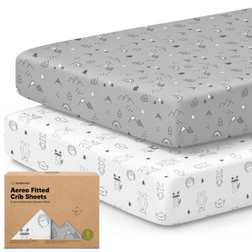 2-Pack Aereo Fitted Crib Sheets