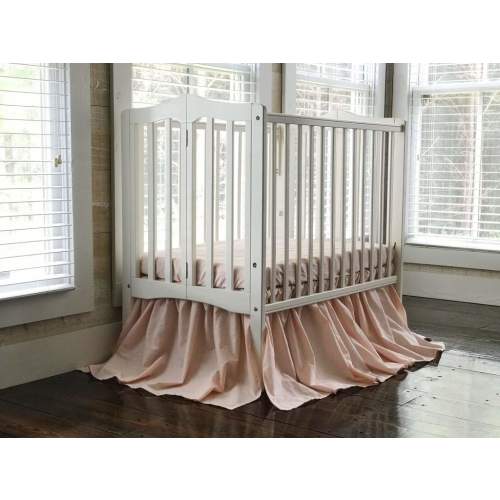 Ballet Slipper Mini Crib Skirt | High Cotton Textile