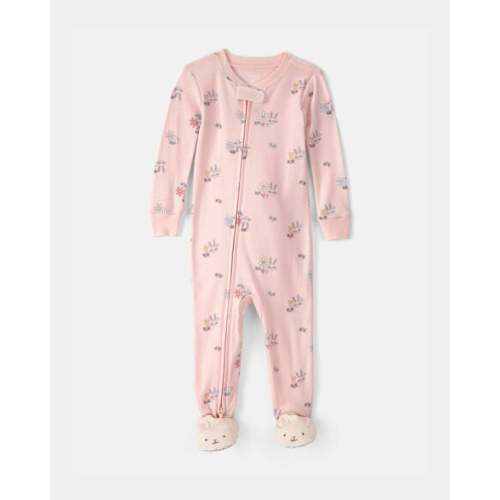 Baby Girl Easter Bunny 100% Cotton Snug Fit 1-Piece Pajama - Pink | Carter's
