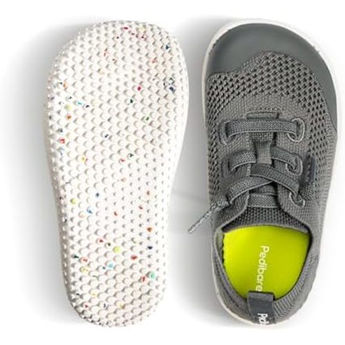 Toddler Barefoot Shoes - Wide Toe Box Zero Drop Flexible Lightweight Sneakers - Breathable Non-Slip Easy On/Off Skin-Friendly Minimalist for Indoor Outdoor Walking Running
