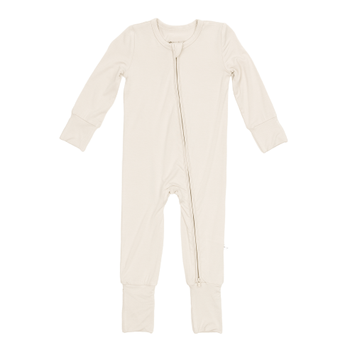 Larkspur Baby | Romper Pajamas | Convertible Footed Romper in Oat